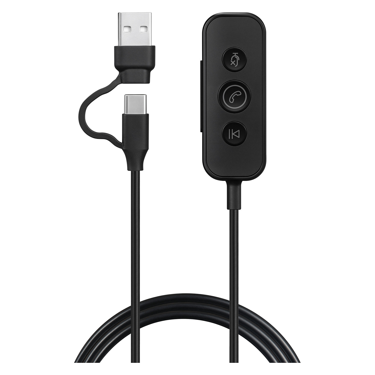 Kufje me kabllo Sandberg 3in1 Office Headset Pro ENC 126-54 / 3.5mm / USB-A / USB-C / 40mm / 20-20000Hz / ENC / Mikrofon / 1.2m - Zezë 4