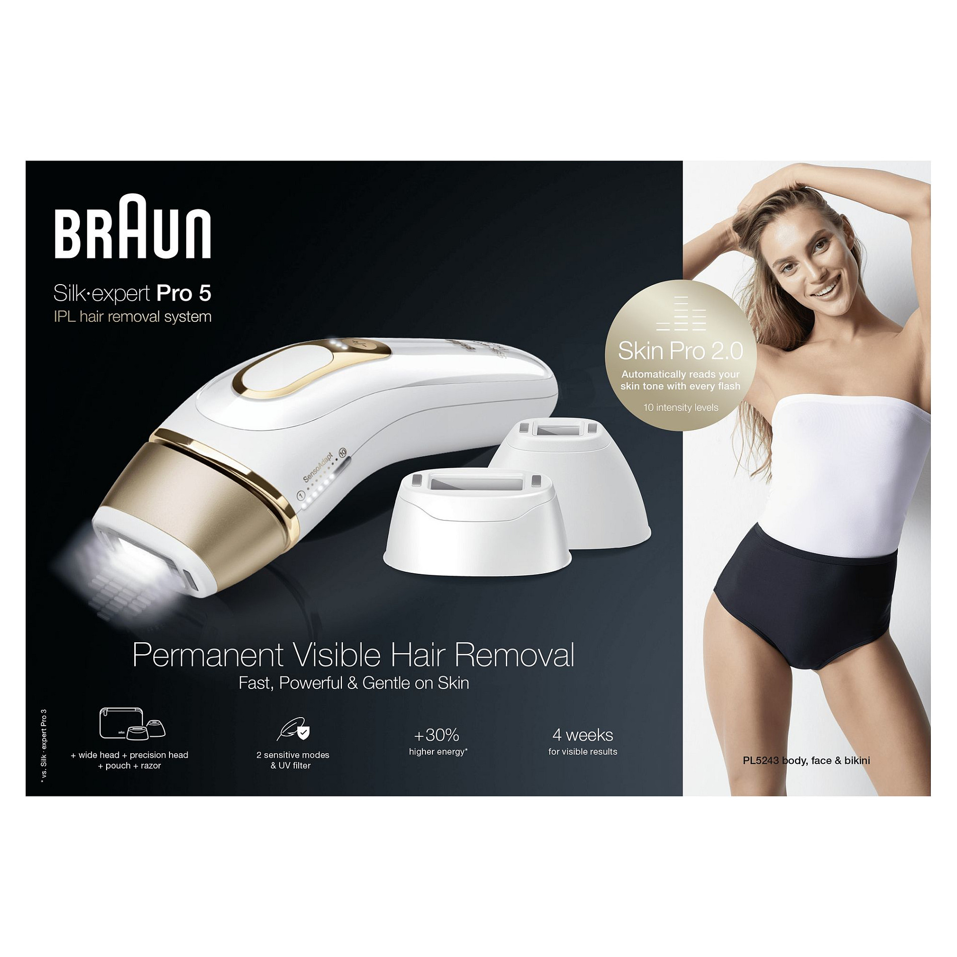 Depilator elektrik Braun Silk-épil 9 Flex 9-360 3D / 40 Pinceta / MicroGrip / Wet & Dry / 50 Min – Rozë/Bardhë 9
