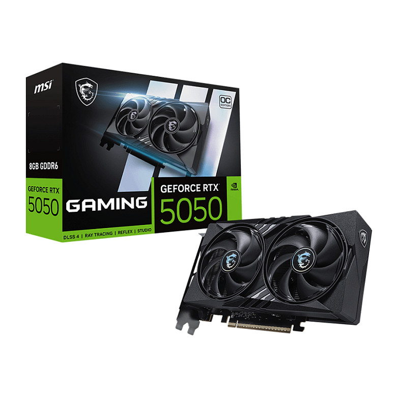 Kartë Grafike NVIDIA MSI GeForce RTX 5050 GAMING OC / 8GB GDDR6 / PCIe 5.0 / Dual Fan – Zezë