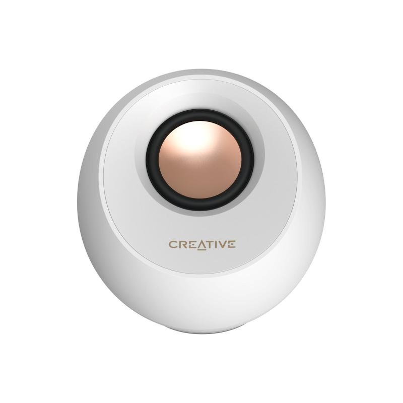 Altoparlant Creative Pebble Pro / 2.0 / 10W RMS / USB-C / Bluetooth / RGB - Bardhë 2