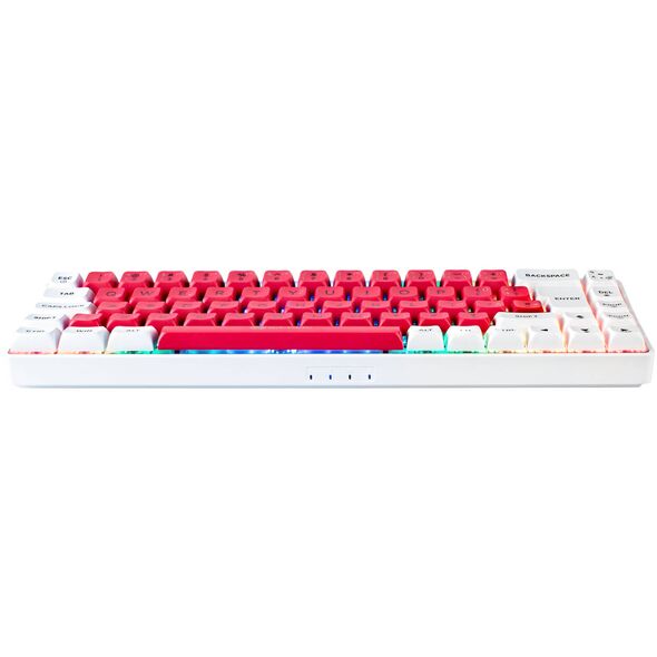 Tastierë Gaming GAMIAC TKL69G SF 65% / Mekanike / Kailh Blue Switches / RGB / USB-C - Bardhë/Kuqe 5