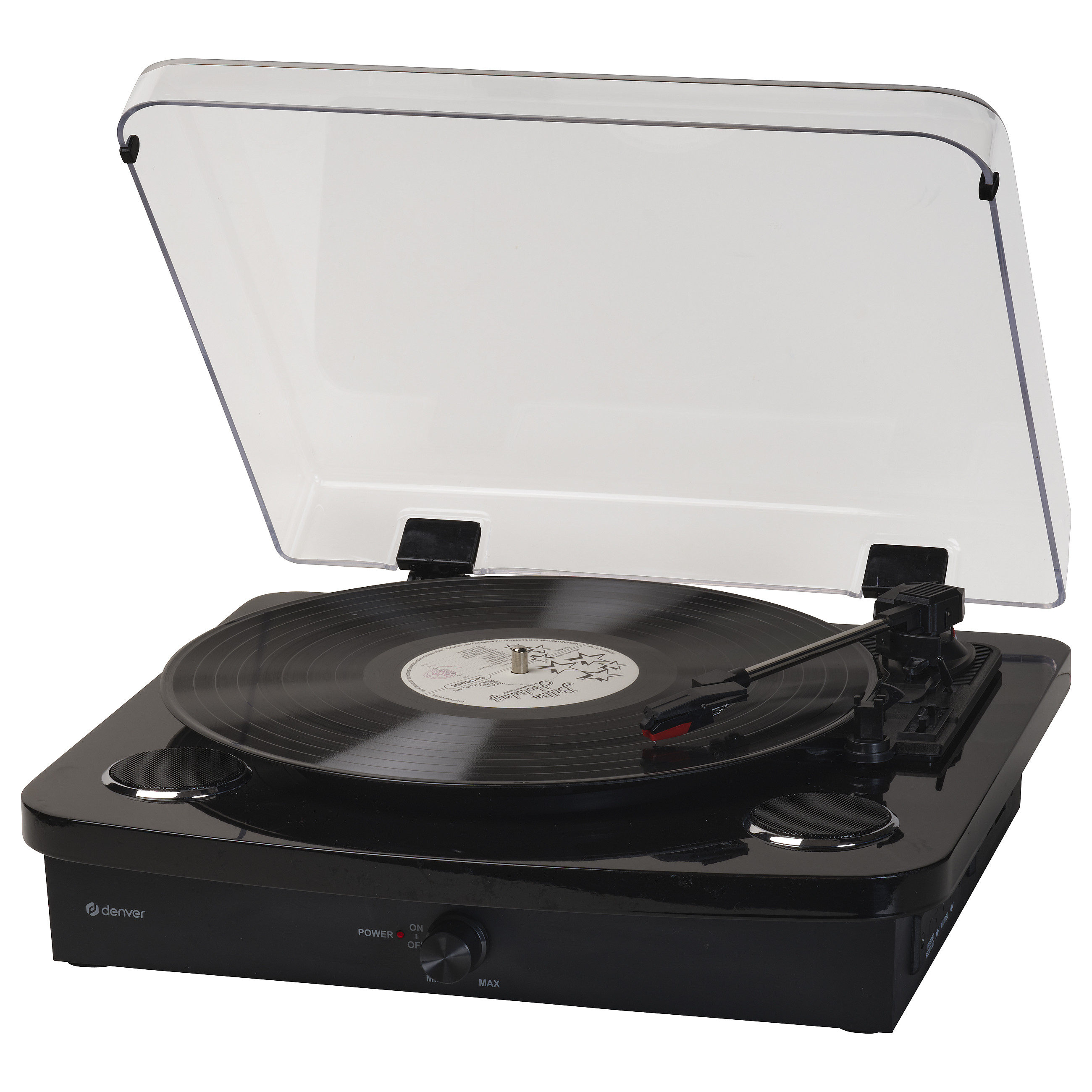 Gramafon Denver VPL-230B, Gjysmë Automatik, USB, 2W - Zezë