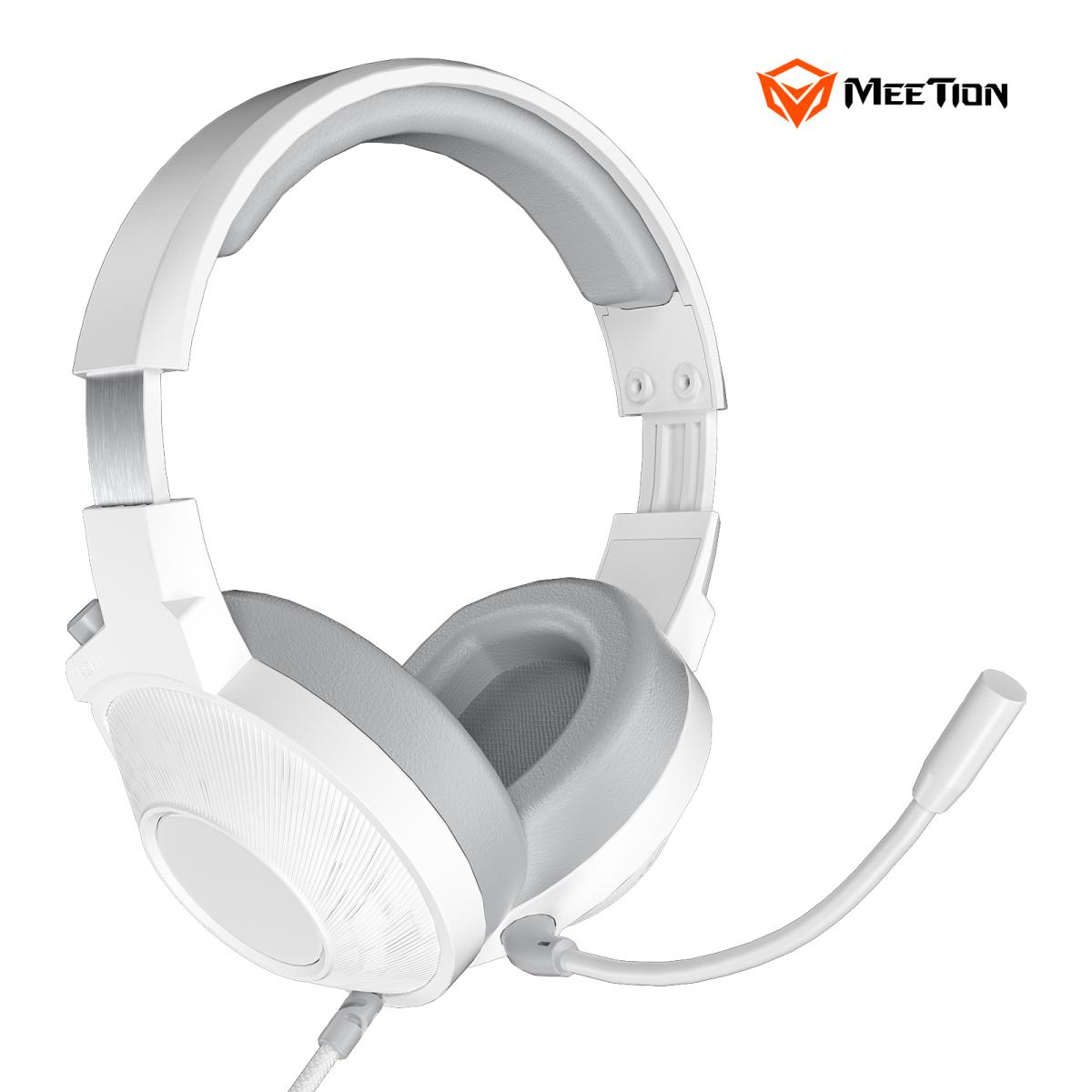 Kufje Gaming Meetion HP012 Virtual 7.1 Surround / RGB / USB / e bardhë 2