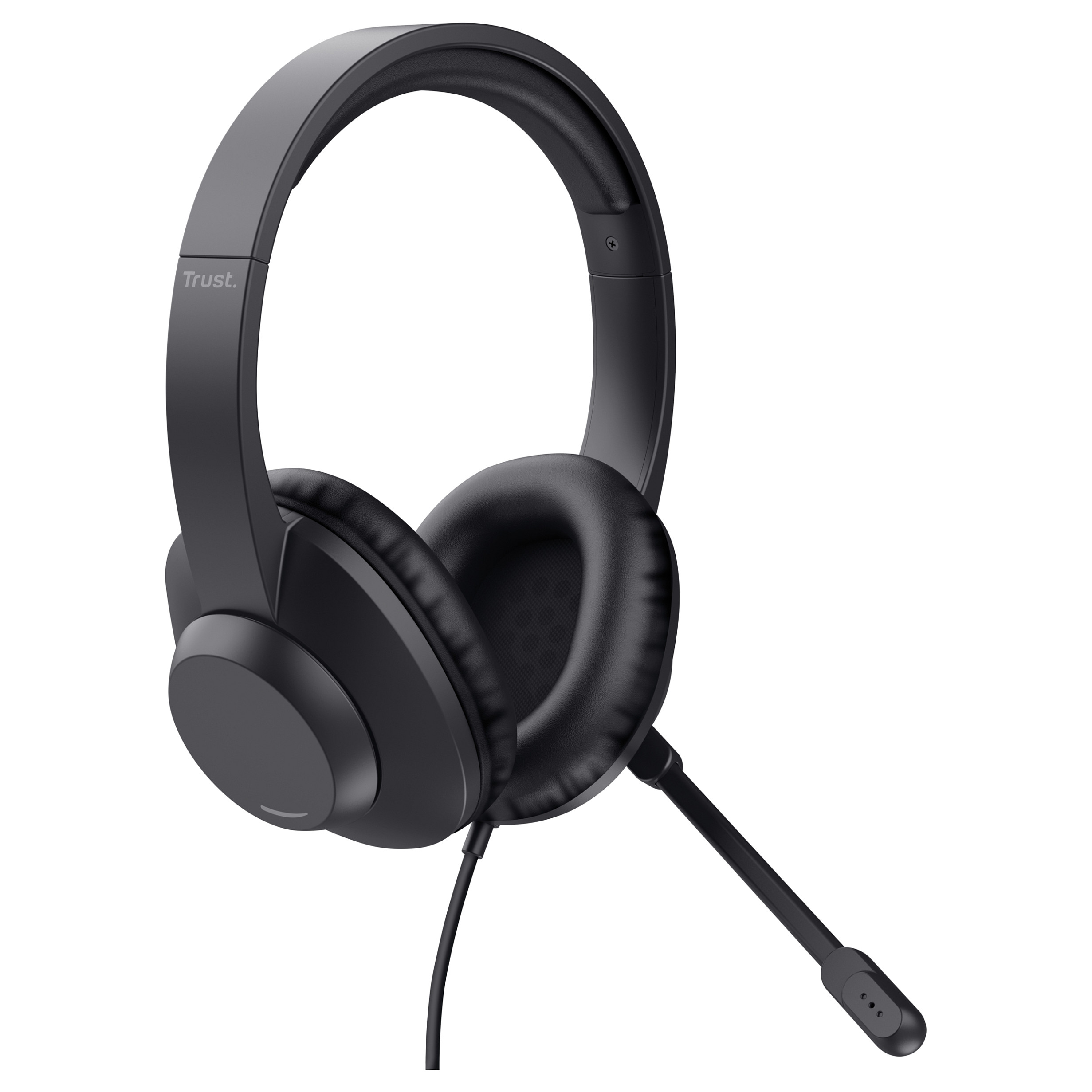 Kufje me kabllo Trust Ayda Max, USB-C, USB-A, 40mm, Mikrofon - Zezë 2