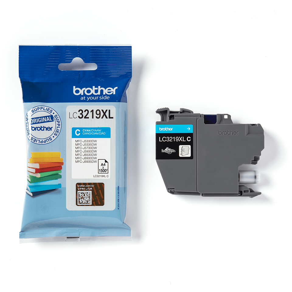INK për Printer Brother LC-3219XLC / XL / 1,500 Faqe - Cyan 3