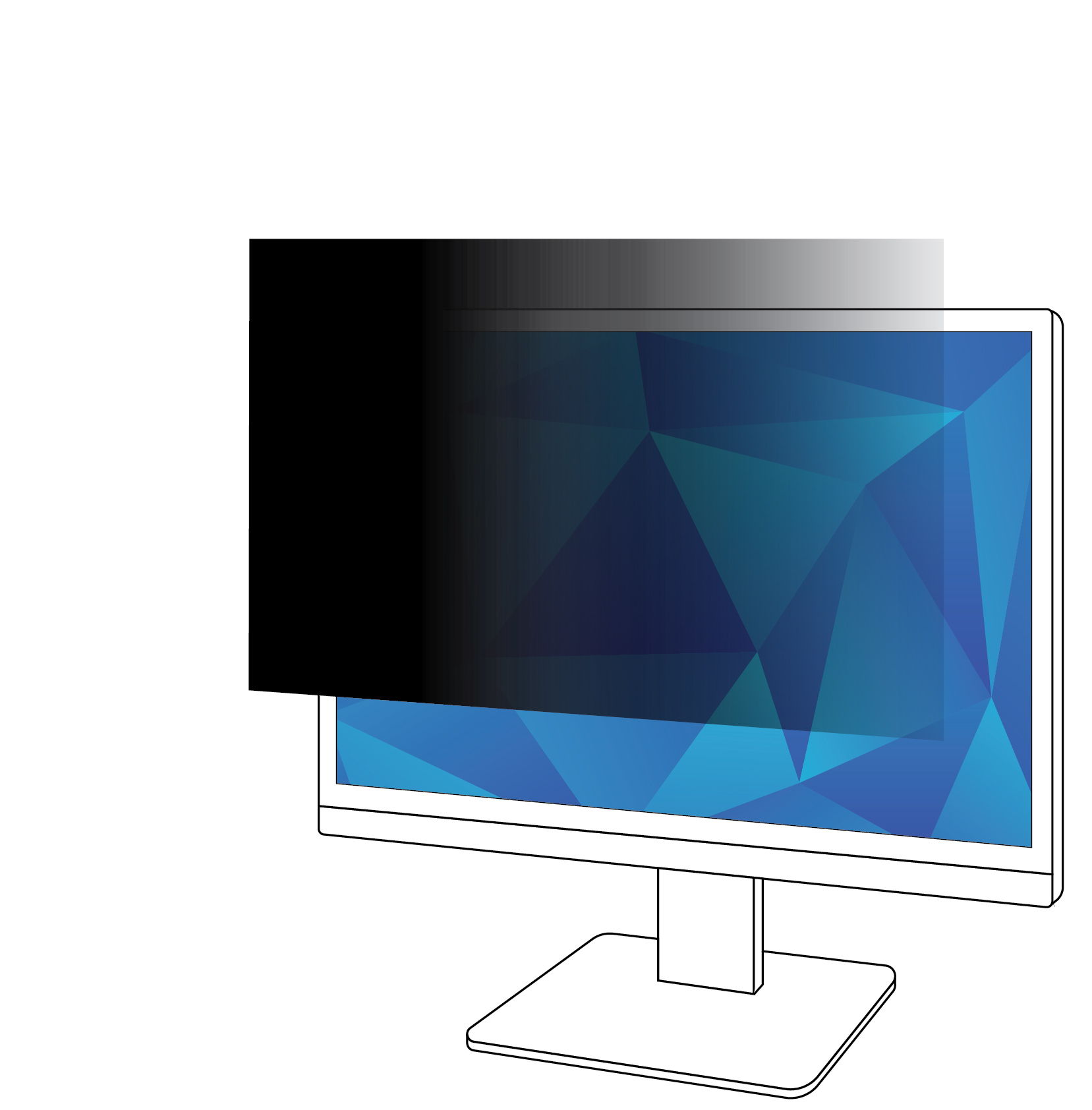 Mbrojtës të Ekranit 3M PF230W9B , Filtër Privatësie , 23" , 16:9 - Zezë