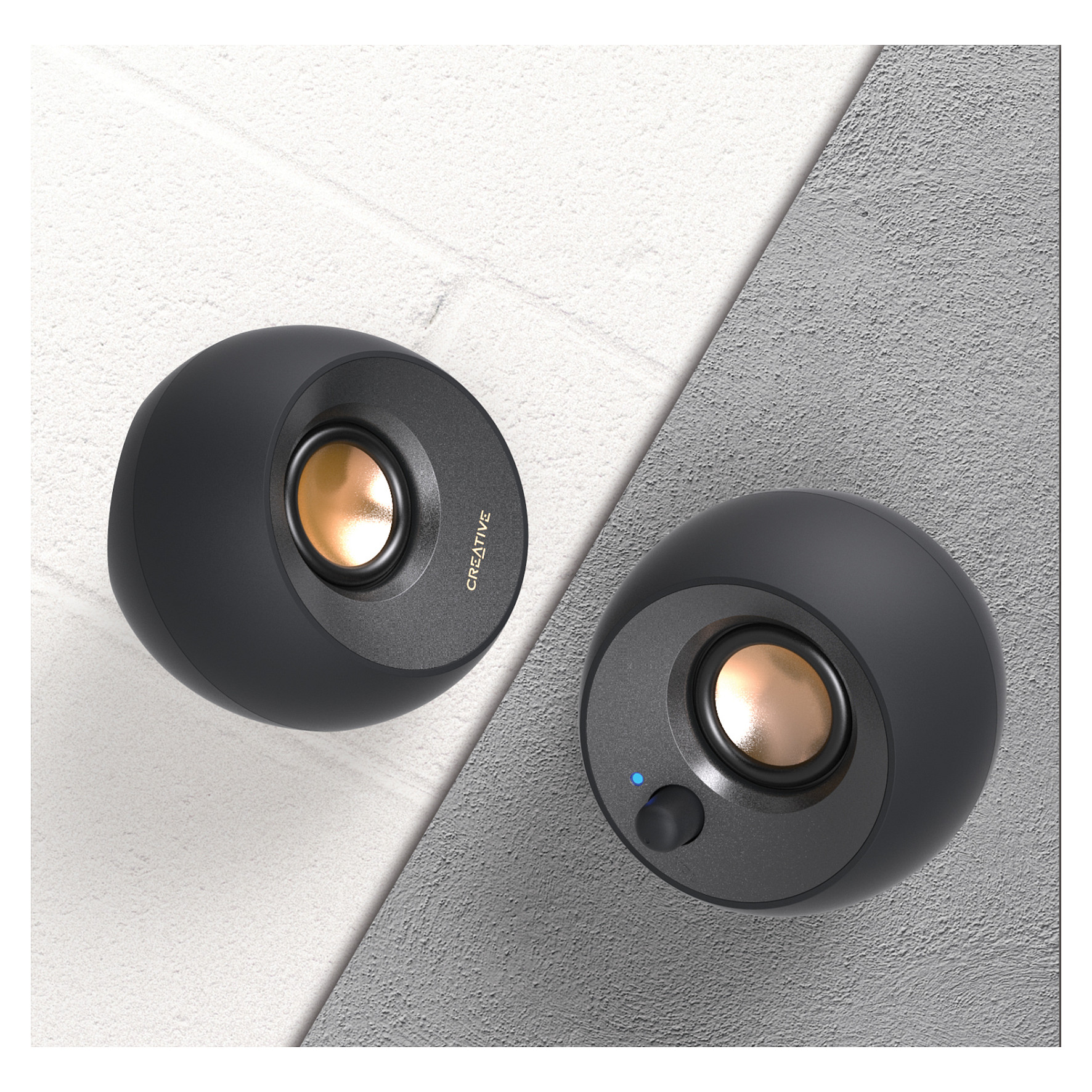 Altoparlantë Creative Labs Pebble V2, 2.0, 8W RMS, 16W Peak, USB-C, AUX - Zezë 6
