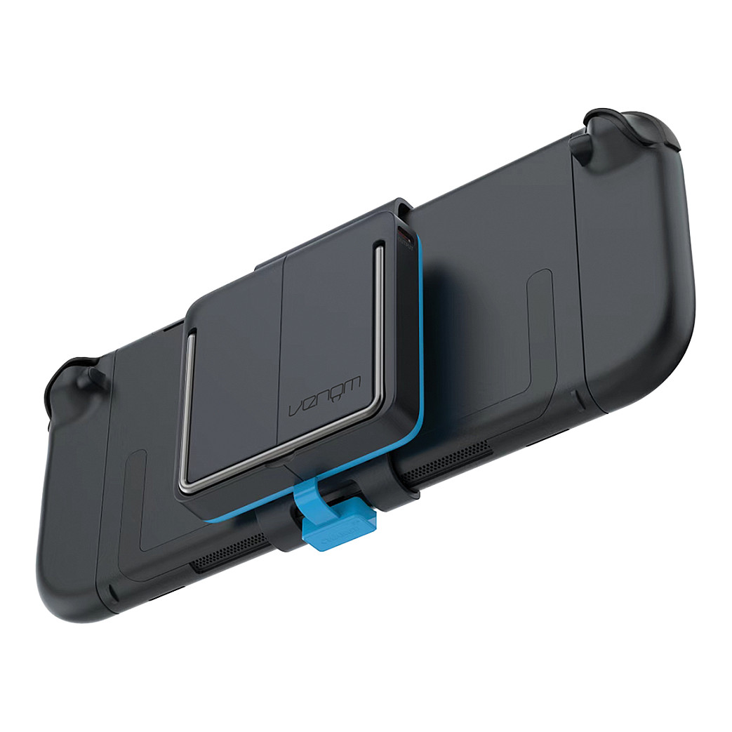 Këllëf për Konzolë Venom VS4964 / Nintendo Switch 2 / Power Bank 10,000 mAh / Mbajtje për 10 Lojëra / Magnetik – Zezë/Blu 5