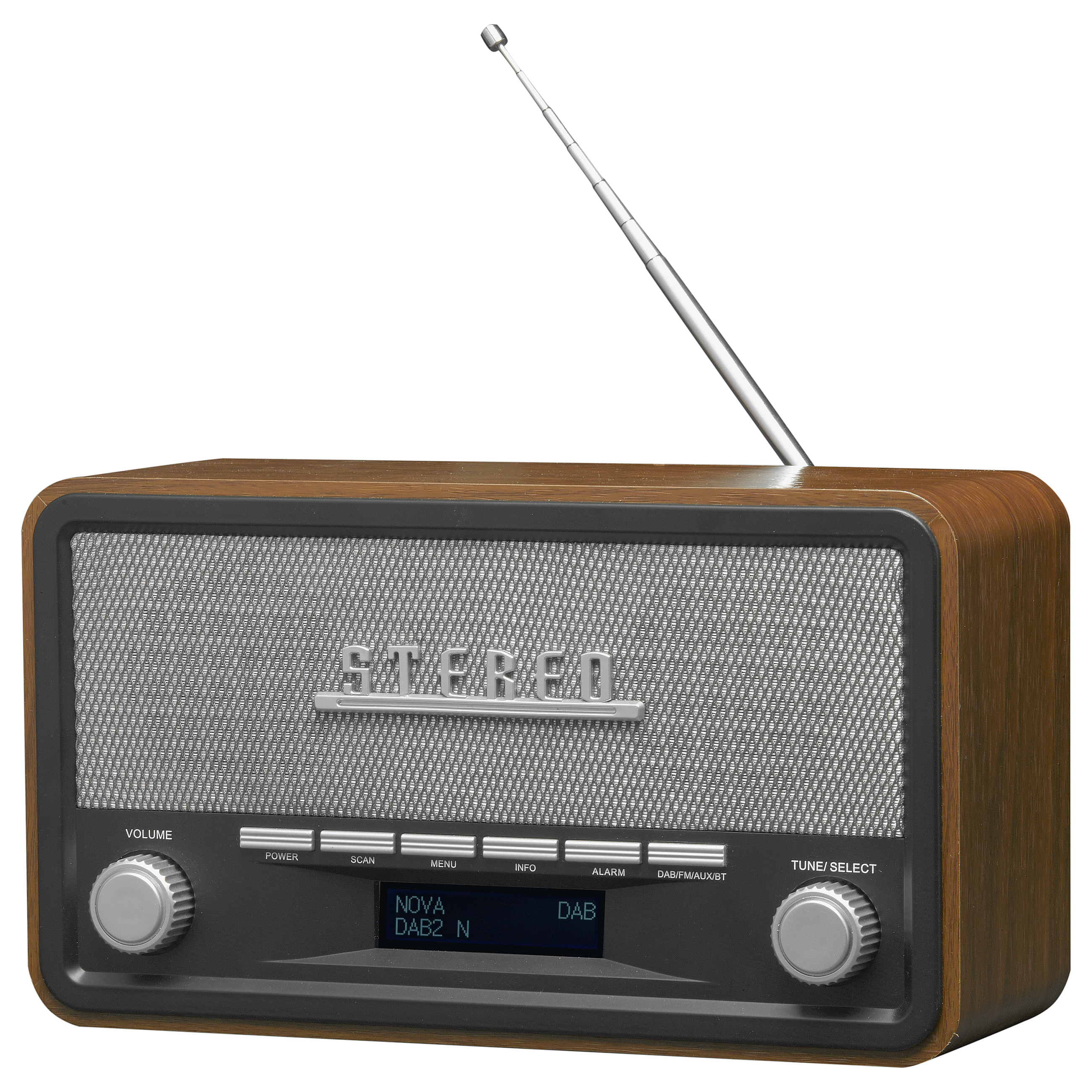 Sistem muzikor Denver MIR-270DW, radio interneti, DAB+, FM, CD, Bluetooth, ekran me ngjyra 2.4", 2 × 10 W RMS, USB, AUX - Dru i errët 9