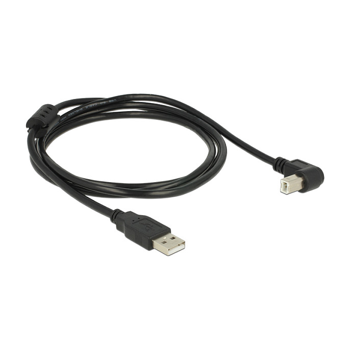Kabllo USB DeLOCK 84810, USB-A në USB-B, 1.5 m, USB 2.0, këndore – Zezë 2