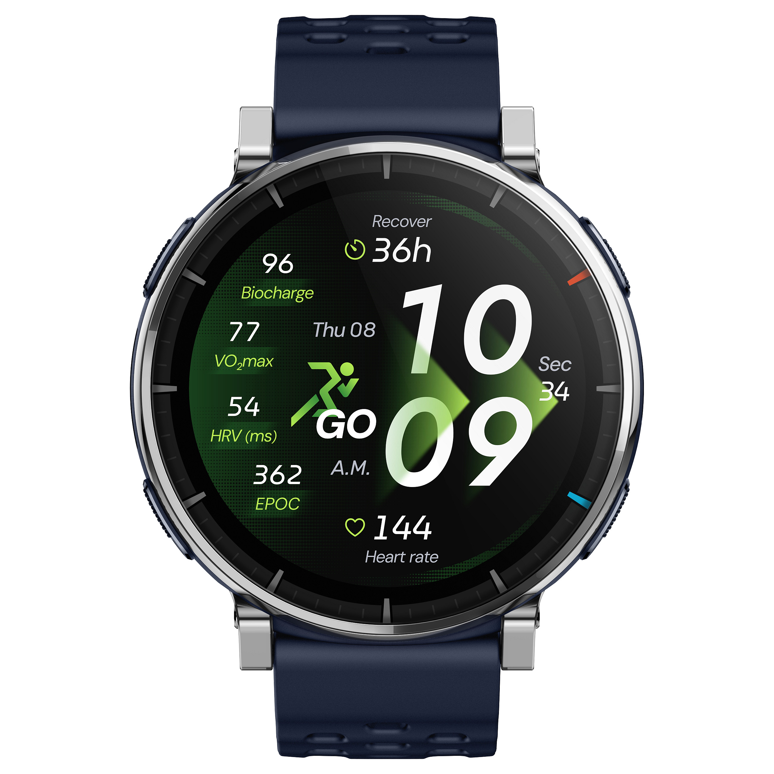 Orë e mençur Amazfit Active 3 Premium / HYROX Mode / 45mm – Blu e Errët thumbnail 2