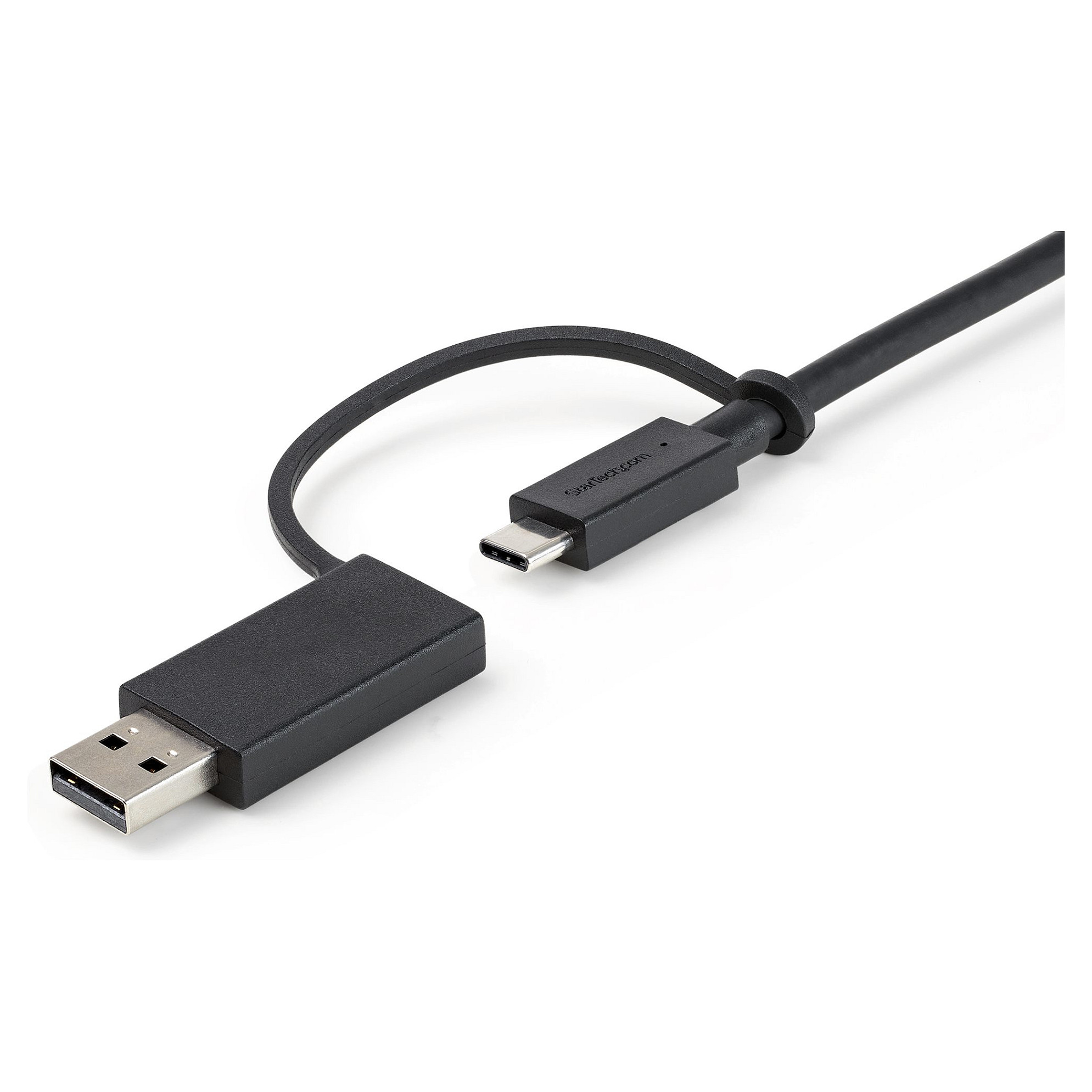 Kabllo USB StarTech.com USBCCADP, USB-C në USB-C, USB 3.2 Gen 2, 10 Gbps, Power Delivery 100W, me adapter USB-C në USB-A 5 Gbps, 1 m – Zezë 9