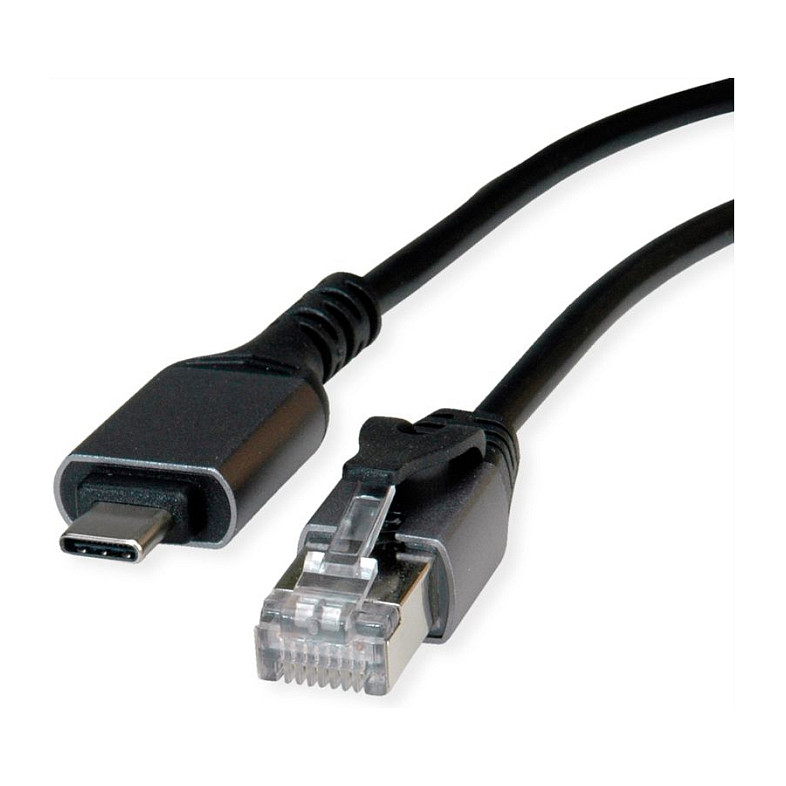 Kabllo Rrjeti UTP, USB-C në RJ45 ALLNET S215536, Gigabit Ethernet 10/100/1000Mbps, 3m - Zezë 3