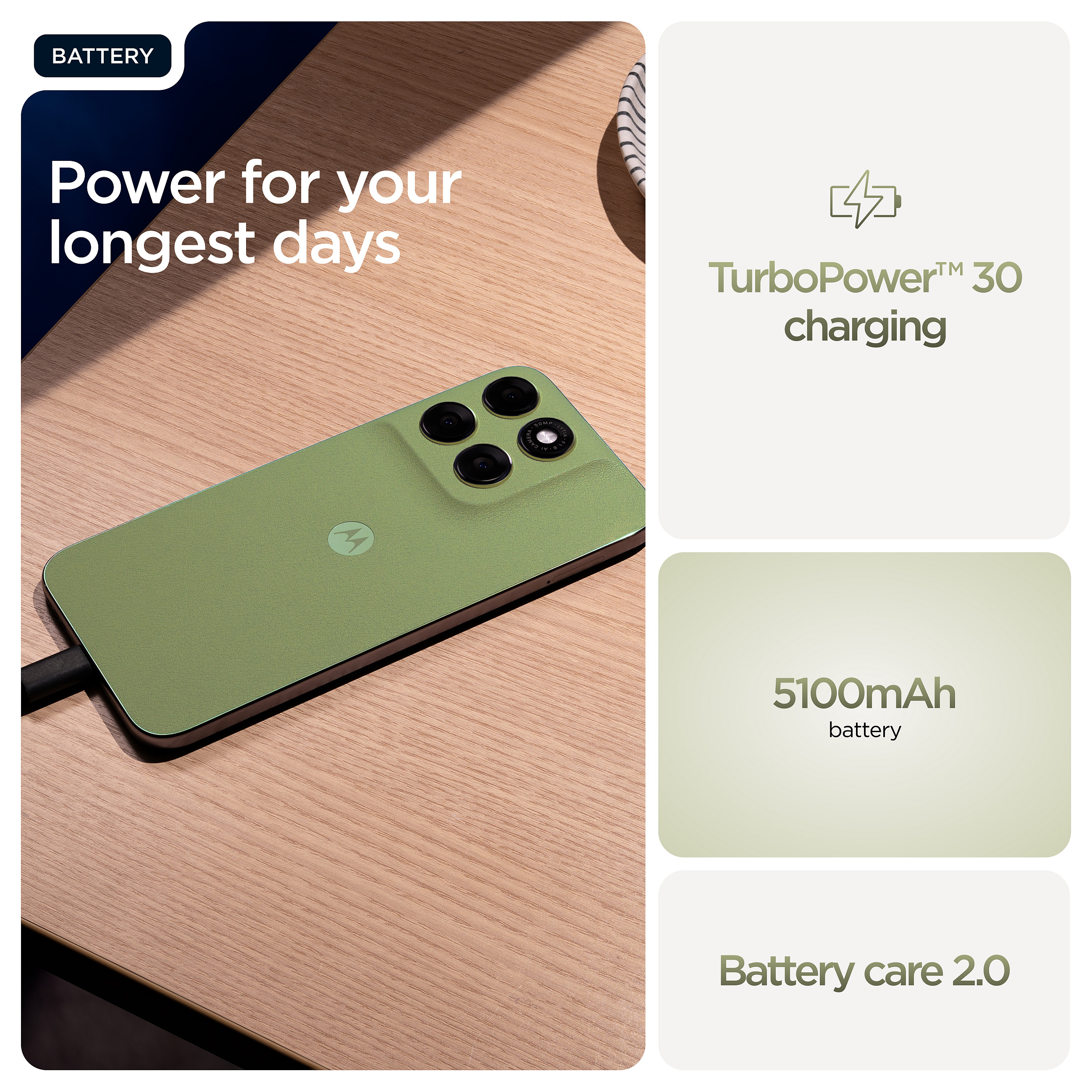 Telefon Motorola moto g67 / 4GB / 256GB / 5G / Hybrid Dual SIM - Gjelbër 6