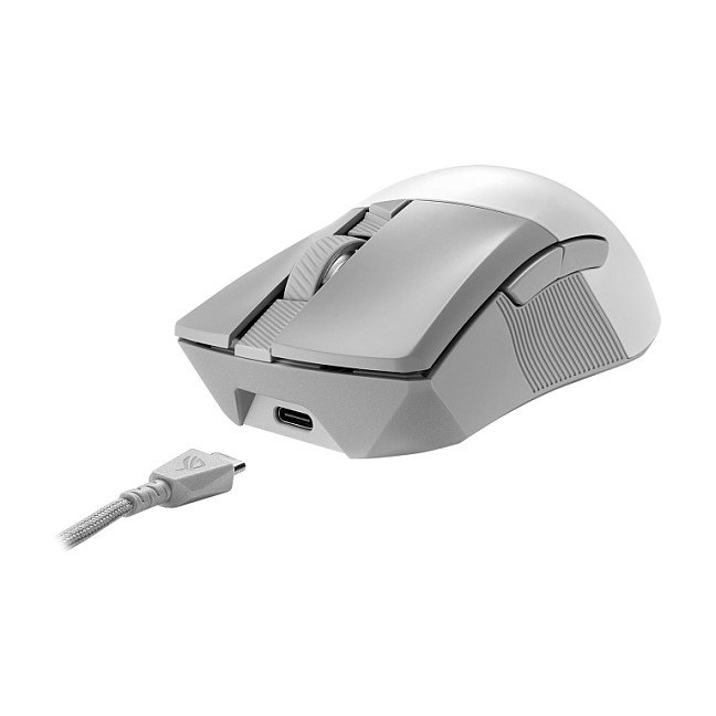 Maus Gaming ASUS ROG Gladius III AimPoint Wireless - Bardhë thumbnail 3