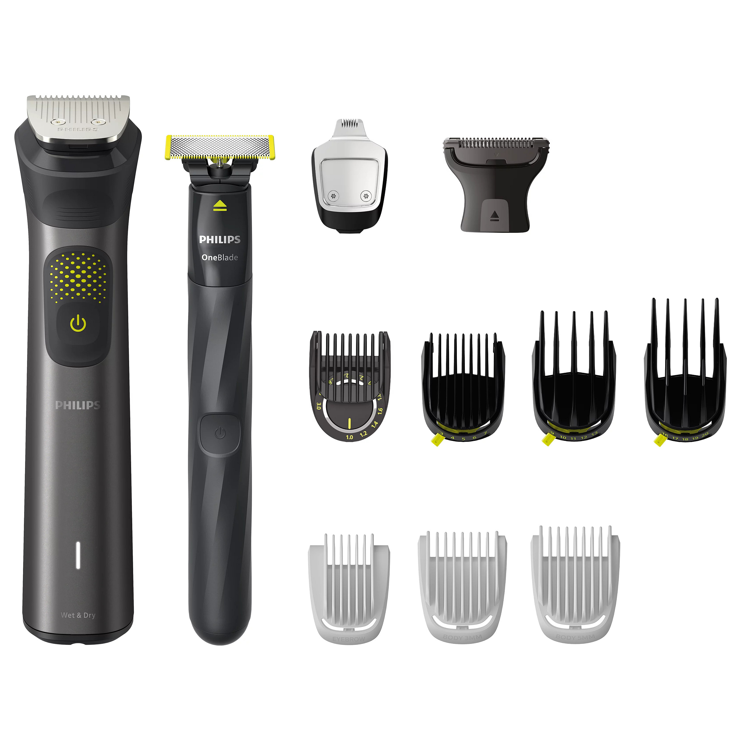Makinë e rrojës Philips OneBlade Pro 360 Face+Body / QP6542/15 / 360 Blade / 12.000 lëvizje/min / 0.4–10 mm / Wet & Dry / 90 Min – Zezë 7