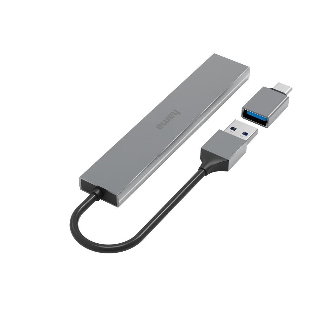USB Hub Hama Prime Line / 4x USB-A 3.2 Gen 1 / USB-C Adapter - Hiri 2