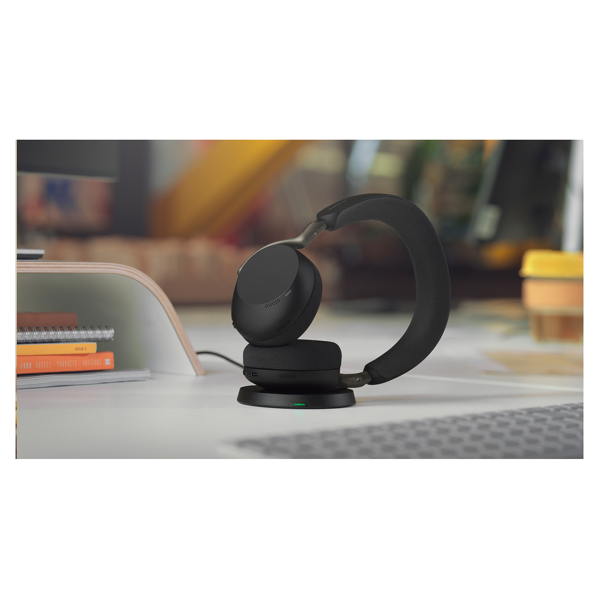 Kufje pa kabllo Jabra Evolve3 75 MS / Link 390c - Zezë thumbnail 3