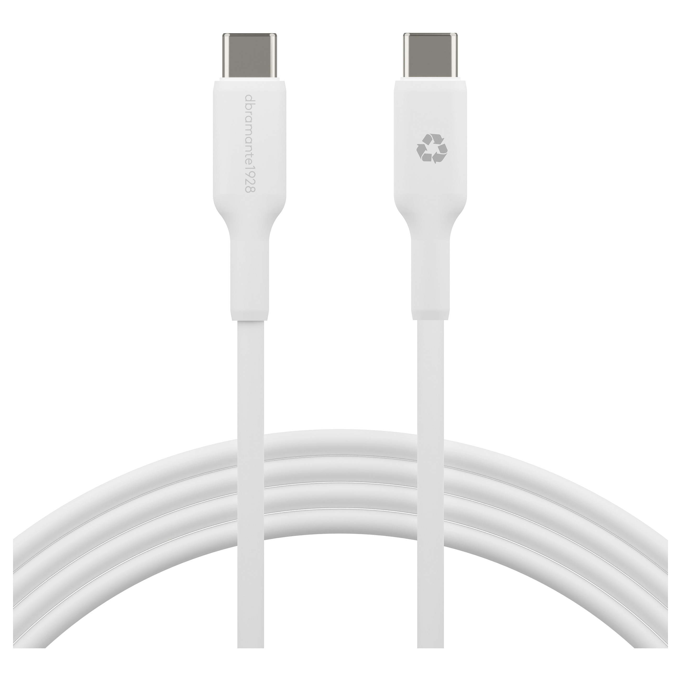 Kabllo USB dbramante1928 Re-charge CB10CCWH4357, USB-C në USB-C, 2m, 60W - Bardhë 2