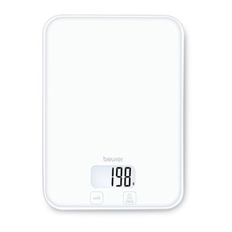 Peshore Kuzhine Beurer KS 19 Pure White, 5kg, Saktësi 1g, Ekran LCD, Sensorë me Prekje, Funksion Tara – Bardhë