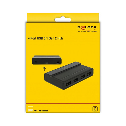 HUB DELOCK USB 3.1 / 4×Ports - Zezë thumbnail 5