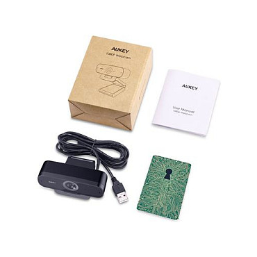 Webcam Aukey PC-W3 Seria Stream Full HD me sensor 1/2.9″-CMOS e zezë 2