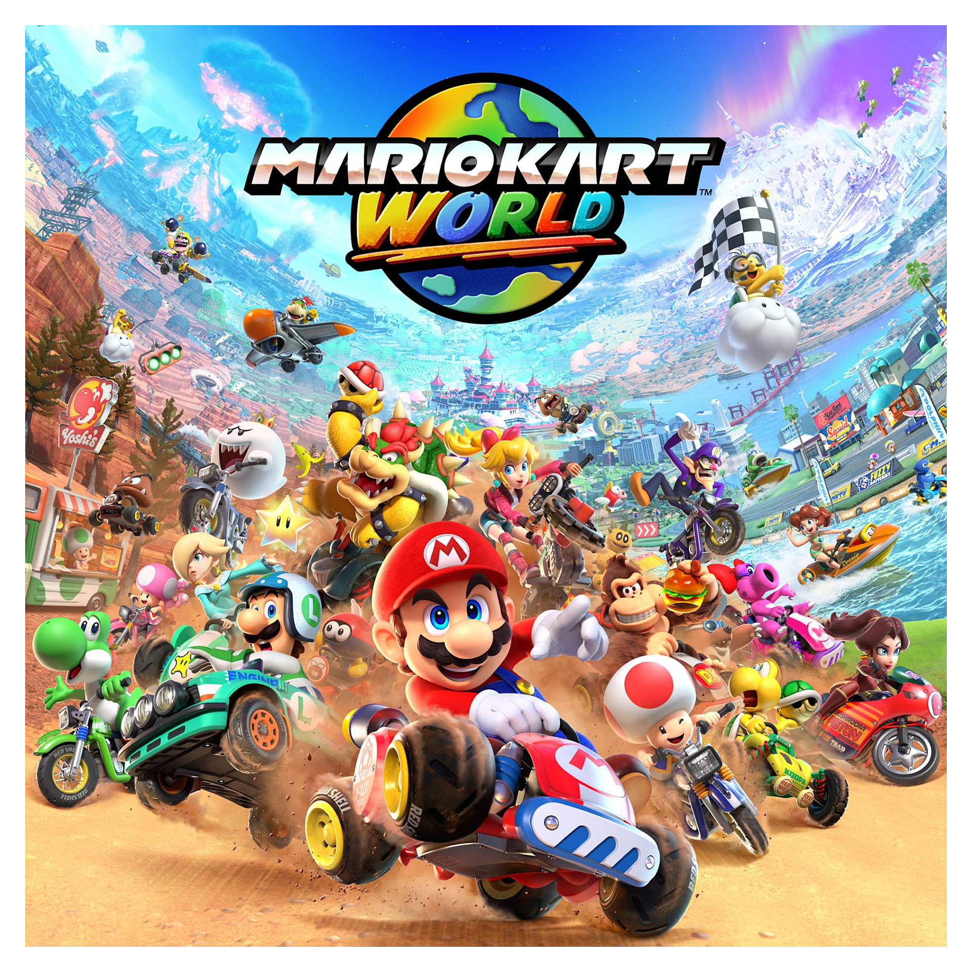 Vidolojë Nintendo Mario Kart World / Nintendo Switch 2 / Game Card / 1-24 Lojtarë / Gara – Shumëngjyrëshe 2