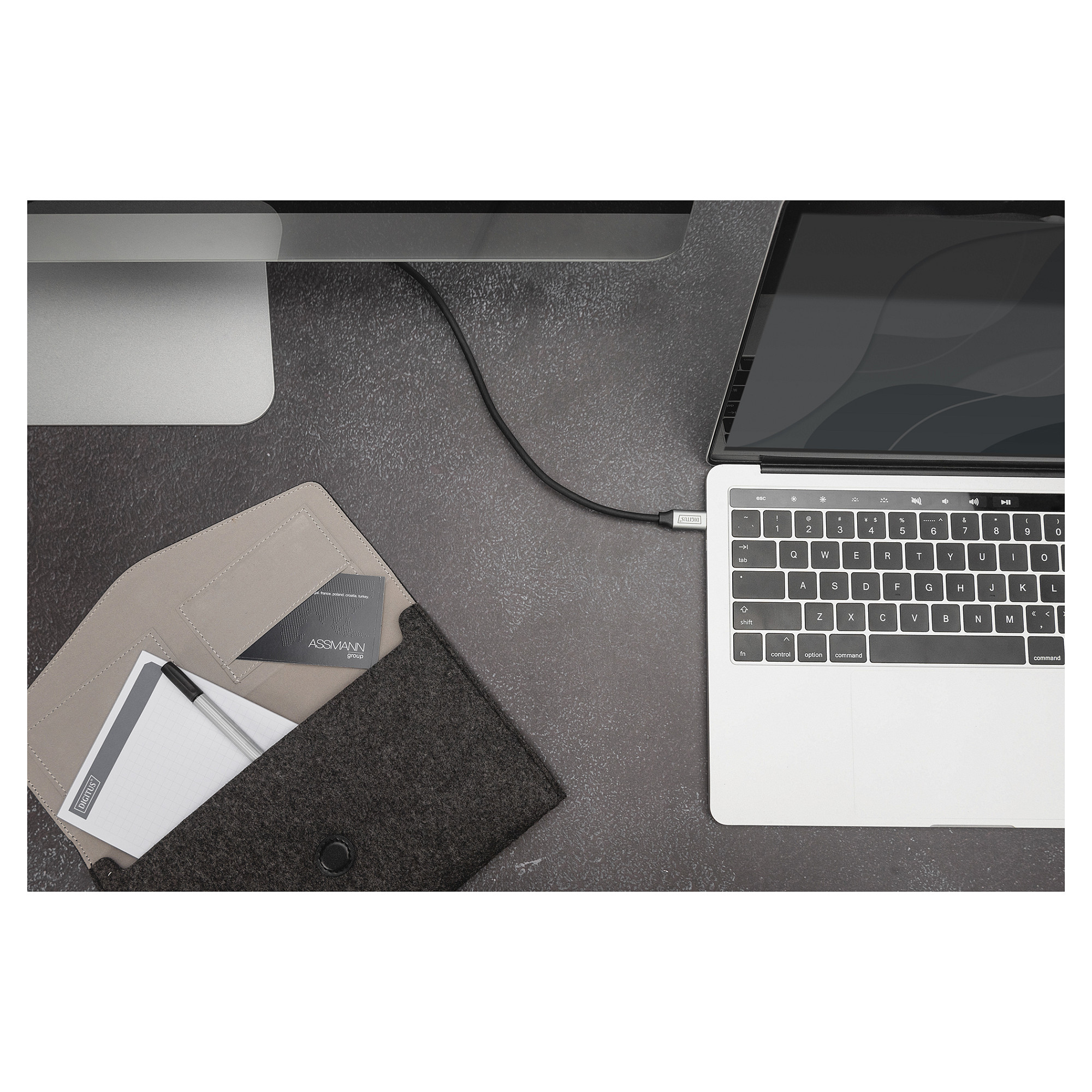 Kabllo USB DIGITUS 3.0 Type‑C në Type‑C Plug/Plug 1m - Zezë thumbnail 2