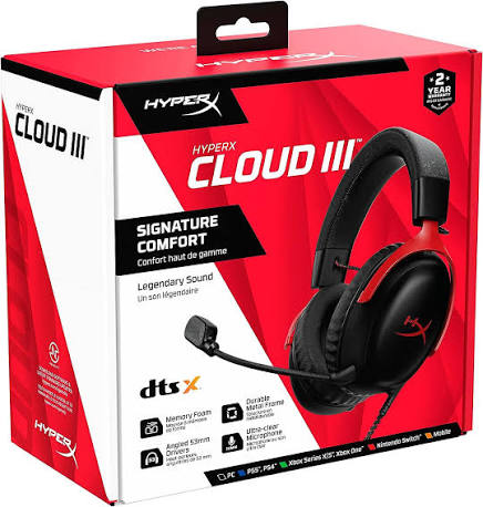 Kufje Gaming HyperX Cloud III – Zezë / Kuqe 4