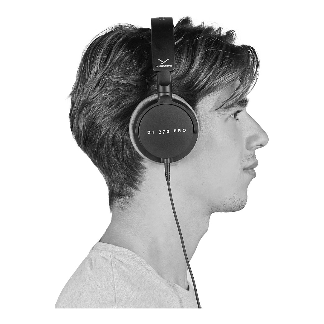 Kufje me kabllo beyerdynamic DT 270 PRO / Wired / 45 Ohm / 5Hz–24kHz / Over-Ear - Hiri/Zezë 4