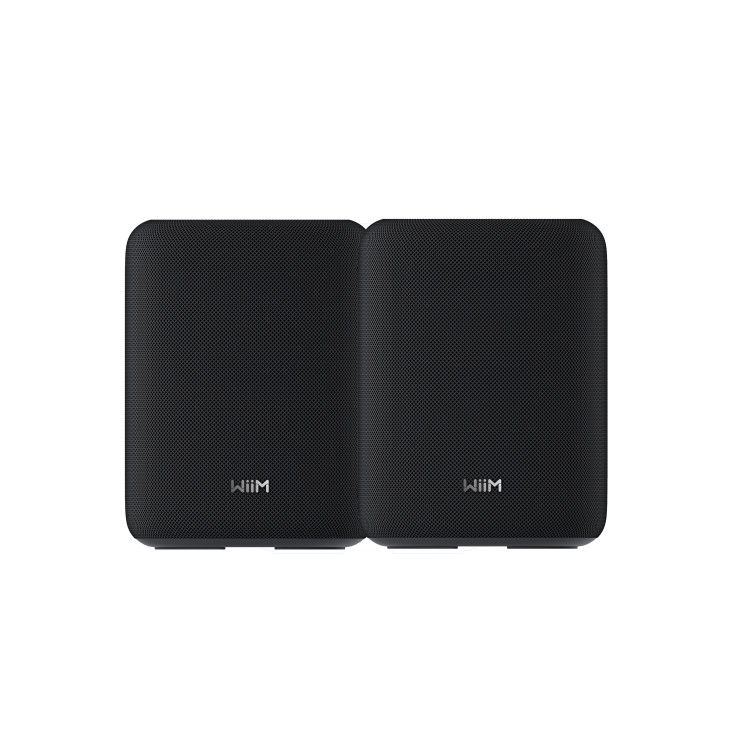 Altoparlantë Wi-Fi WiiM Sound Lite Twin Pack, 2×100W, Wi-Fi 6E, Bluetooth 5.3, Hi-Res Audio 24-bit/192kHz, Ethernet, AUX 3.5mm - Zezë