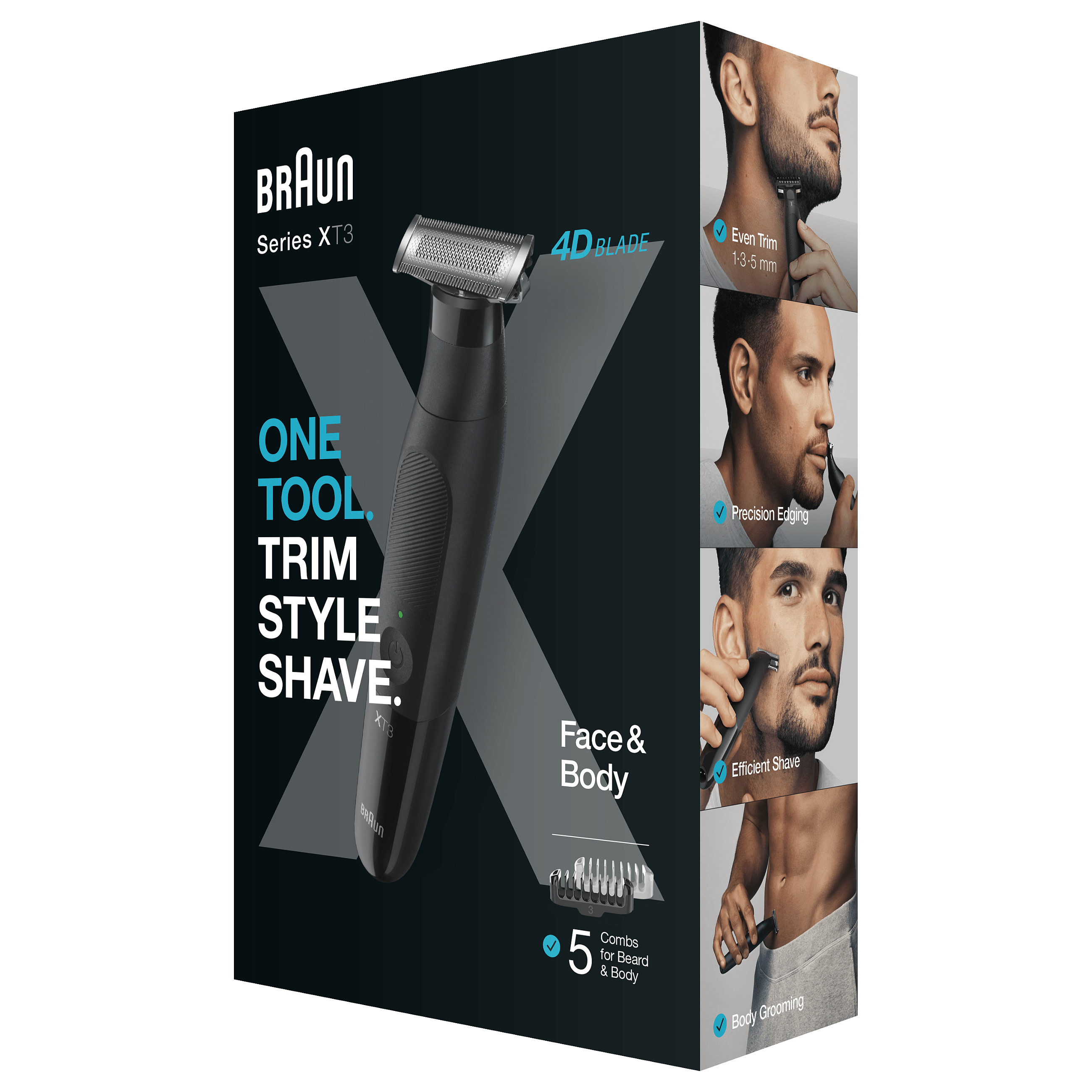Makinë e Rrojës Braun Series X XT3200 / 3 në 1 / Për Fytyrë & Trup / 45 Minuta – Zezë 3