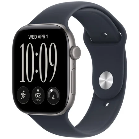 Apple Watch Series 12, 42mm, GPS, Space Gray Aluminium, Navy Blue Sport Band - S/M