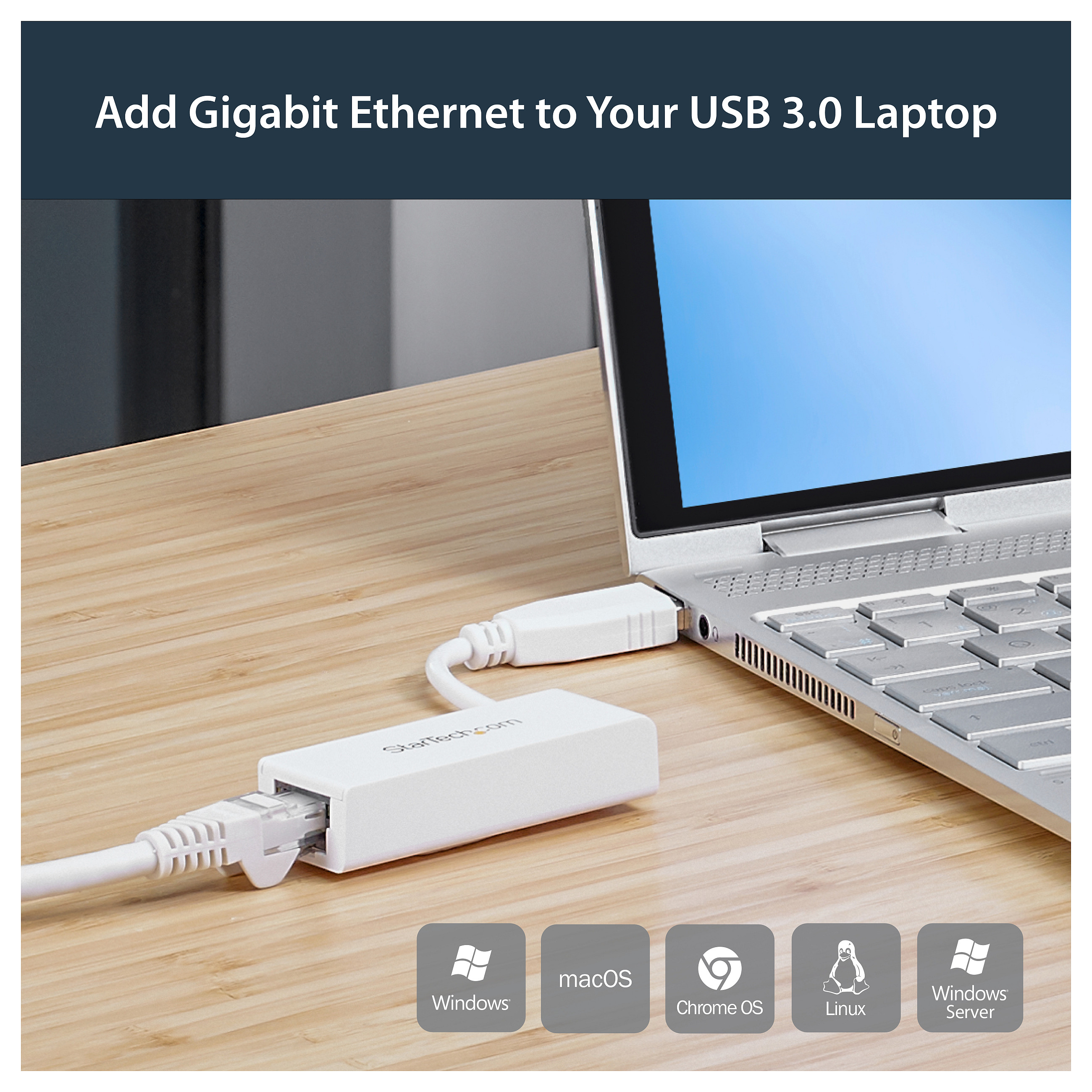 Adapter Rrjeti USB StarTech.com USB31000SW, USB-A 3.0, 1x Gigabit LAN RJ45, 10/100/1000Mbps, ASIX AX88179 - Bardhë 9