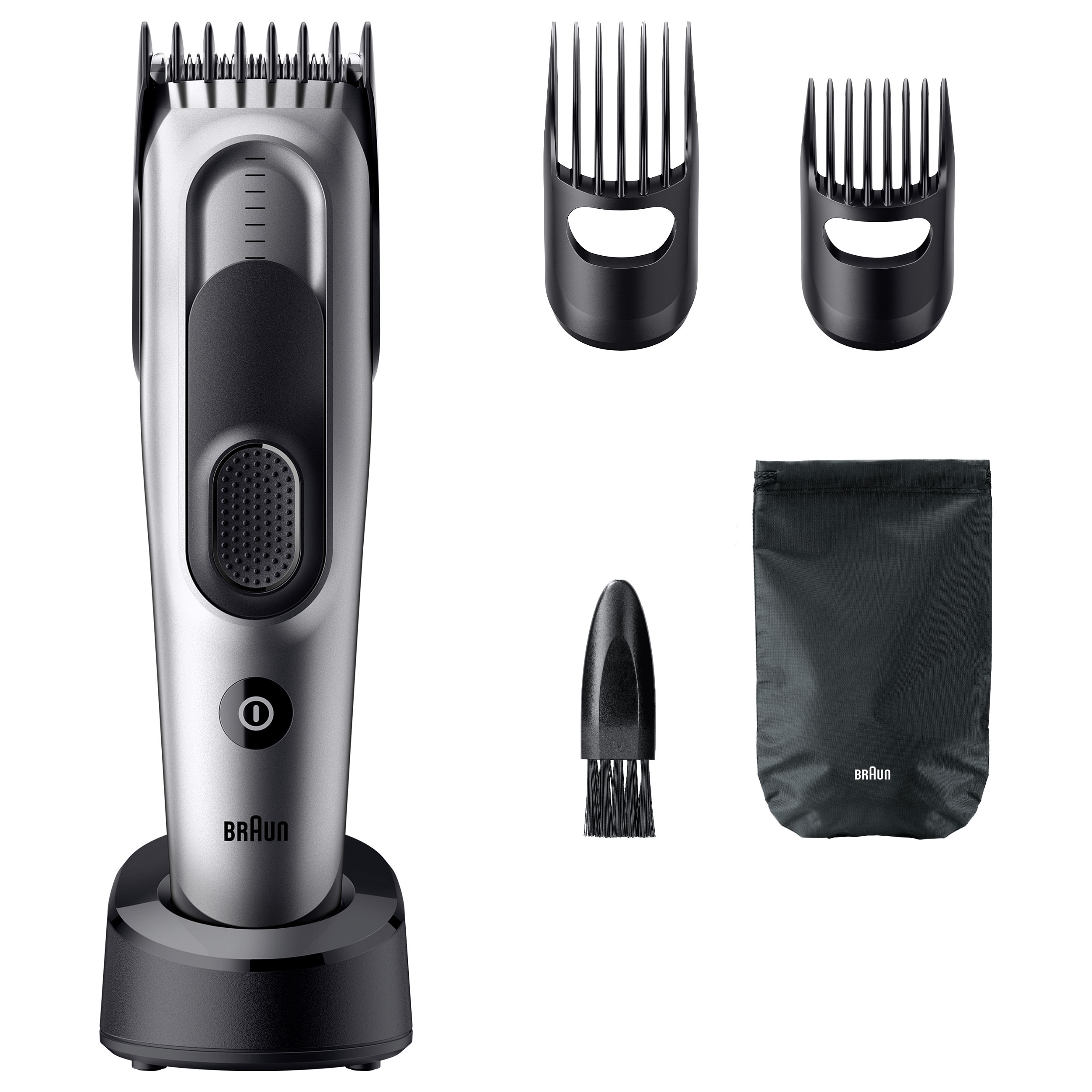 Makinë për prerjen e flokëve Braun Series 7 HC7590, 17 nivele gjatësie, 3–35 mm, bateri NiMH, 50 min - Gri 4