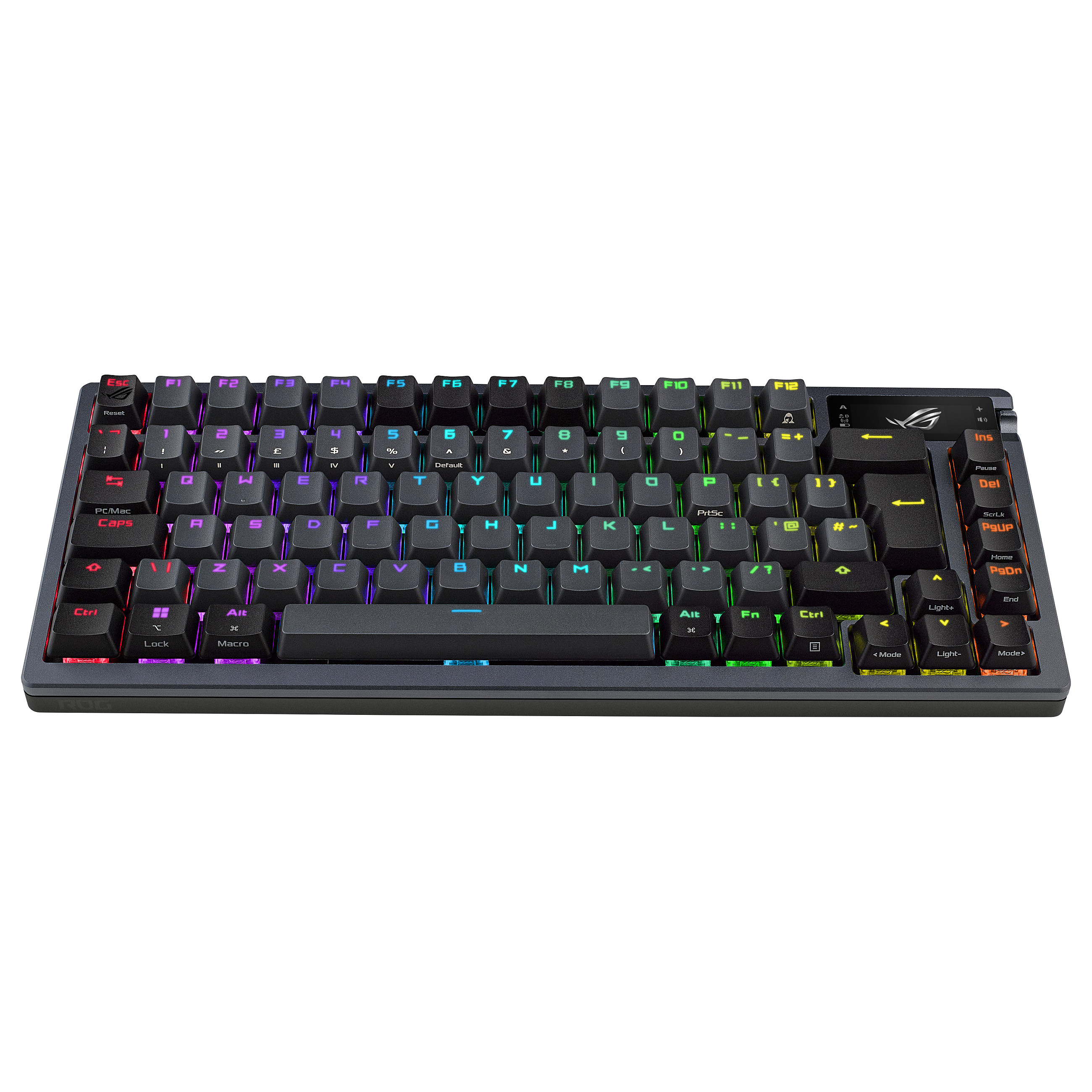 Tastierë Gaming ASUS ROG Azoth / Wired / 75% / ROG NX Red / USB + RF Wireless + Bluetooth / AZERTY FR / RGB - Zezë 2