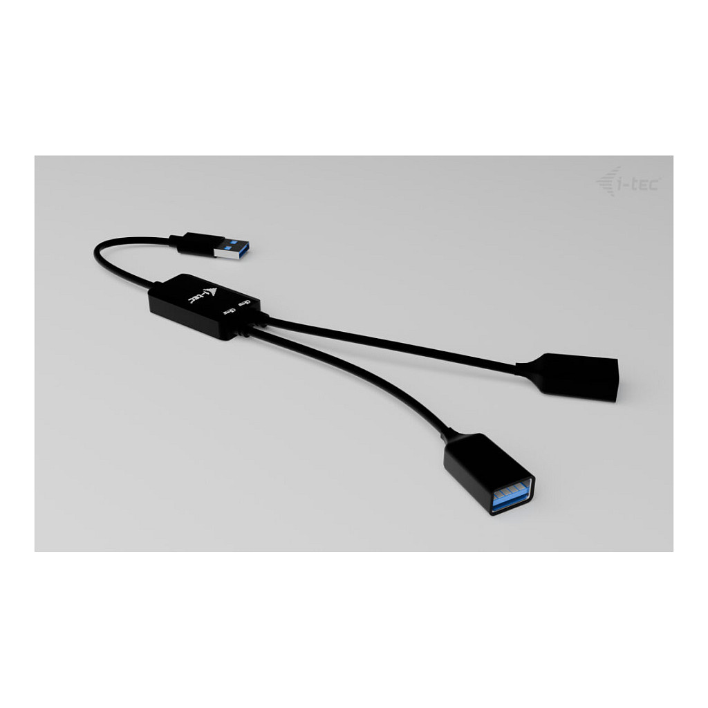 Hub USB i-tec U3CBLHUB2A, USB-A, 2x USB-A, USB 3.2 Gen 1, 5Gbps, Kabllo 10cm - Zezë 5