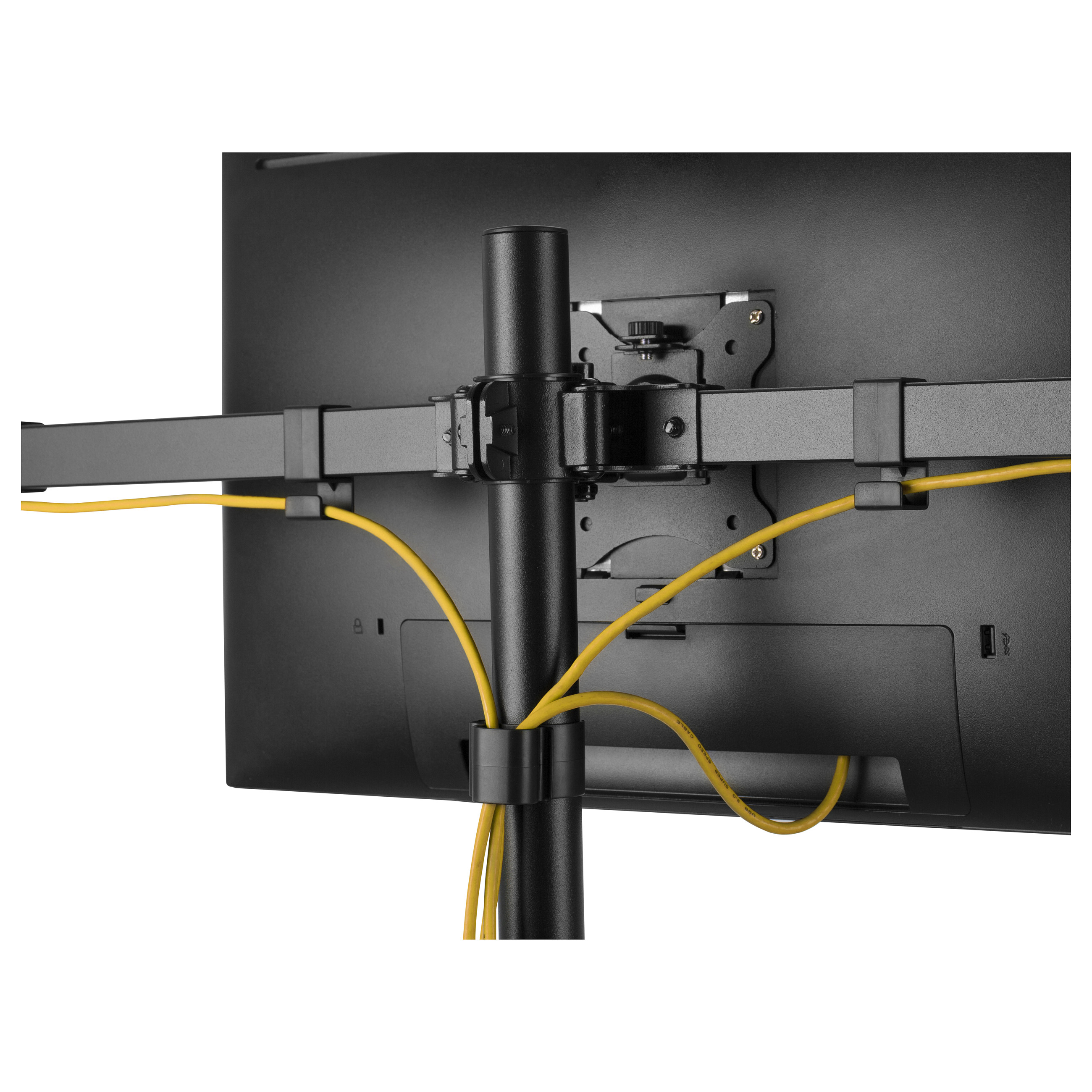 Mbajtëse për Monitor Equip 650158 / 3 Monitorë / 17–32" / deri 7kg për Monitor / VESA 75x75 & 100x100 / Full Motion / Rotacion 360° - Zezë 10