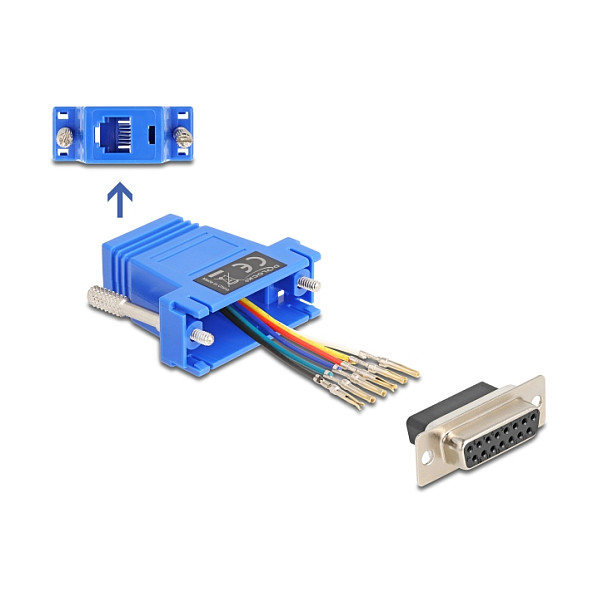Adapter DeLOCK 67090 Kabllo gender changer – Blu