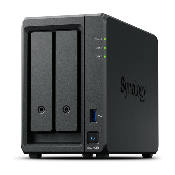 NAS Synology DiskStation DS225+, 2 slota, Intel Celeron, 2GB DDR4, i zi 4