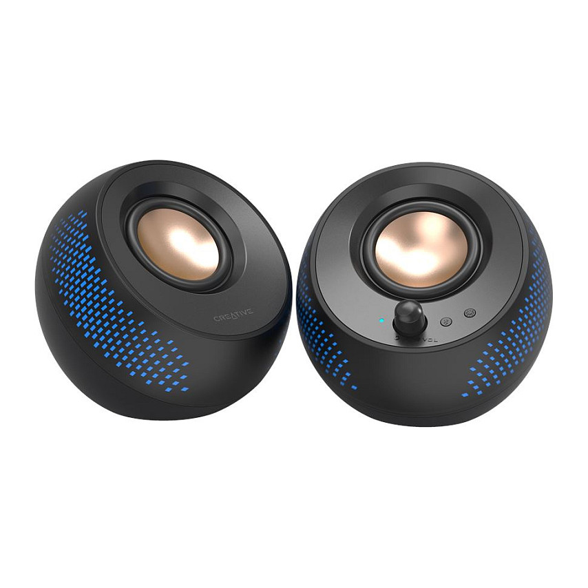 Altoparlantë Creative Labs Pebble V2, 2.0, 8W RMS, 16W Peak, USB-C, AUX - Zezë 8