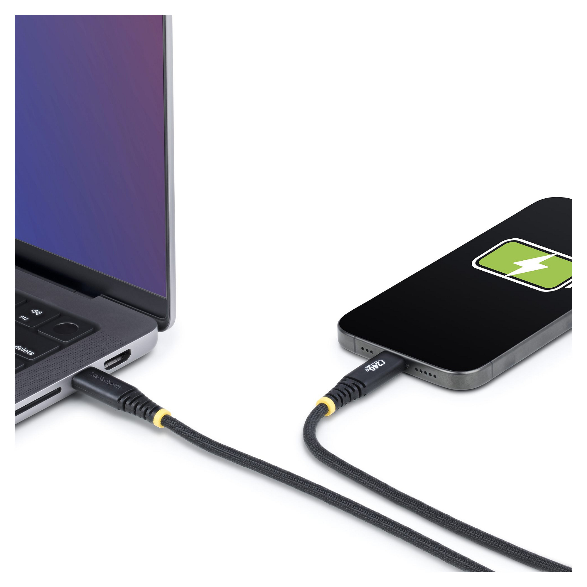 Kabllo StarTech.com S2CEPR2M-USB-CABLE, USB-C në USB-C, USB 2.0, 240 W, 2 m - Zezë 6