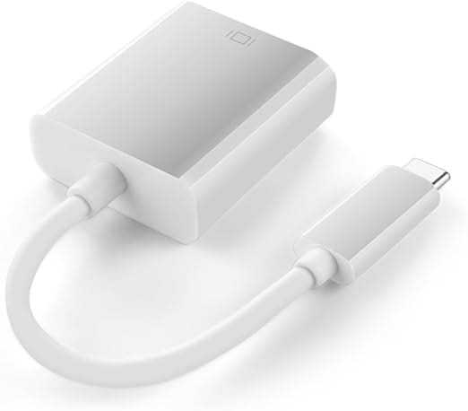 Konvertues USB Type-C në VGA / 20cm / I bardhë 3
