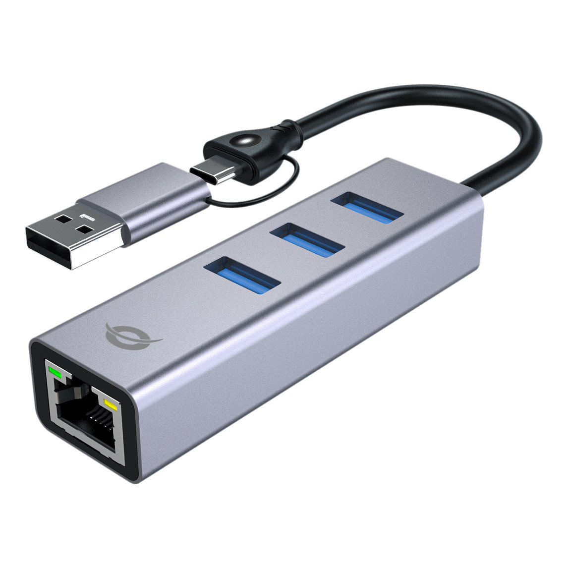 Adapter Conceptronic DONN05G, USB-C Mashkull në Micro USB Femër, USB 2.0, 480Mbps, 3 copë - Gri 6