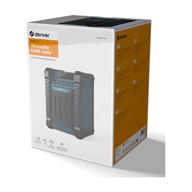 Radio Denver WRD-60, DAB+, FM, Bluetooth, 10W, IP54 - Blu/Zezë 5