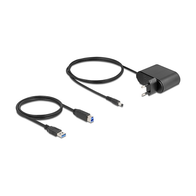 Këllëf për Disqe Delock 64332, 3x SATA HDD/SSD 2.5”/3.5”, USB 5Gbps, Duplicator, Klonim 1:2 - Zezë thumbnail 4