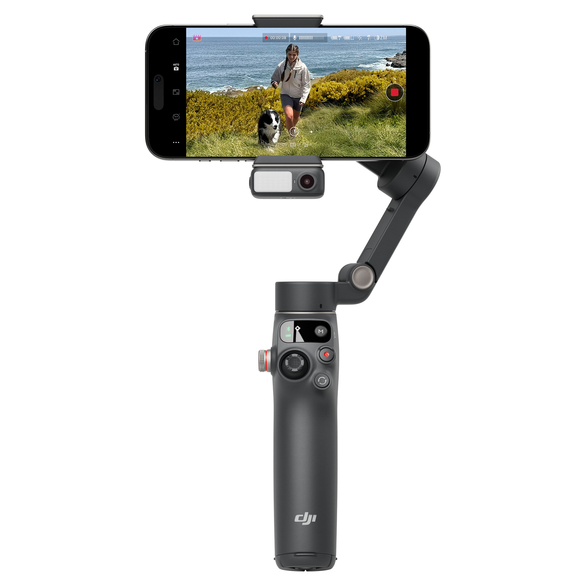 Stabilizues DJI Osmo Mobile 7P, 3-Aksësh, ActiveTrack 8.0, Tripod i Integruar, Shufër Zgjatuese - Gri e Errët 5