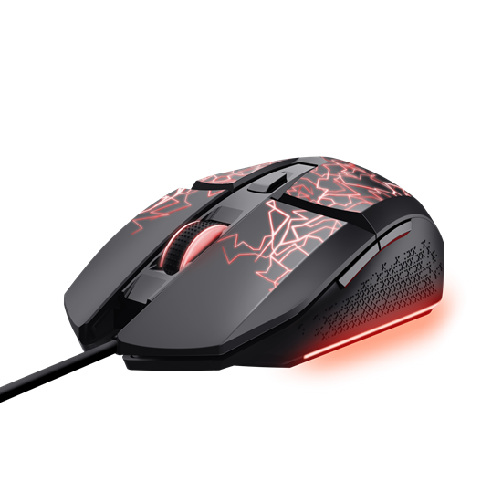 Maus Gaming Trust GXT 113 Felox / Wired / 200-6400 DPI / 6 Butona / LED Shumëngjyrësh - Zezë 3