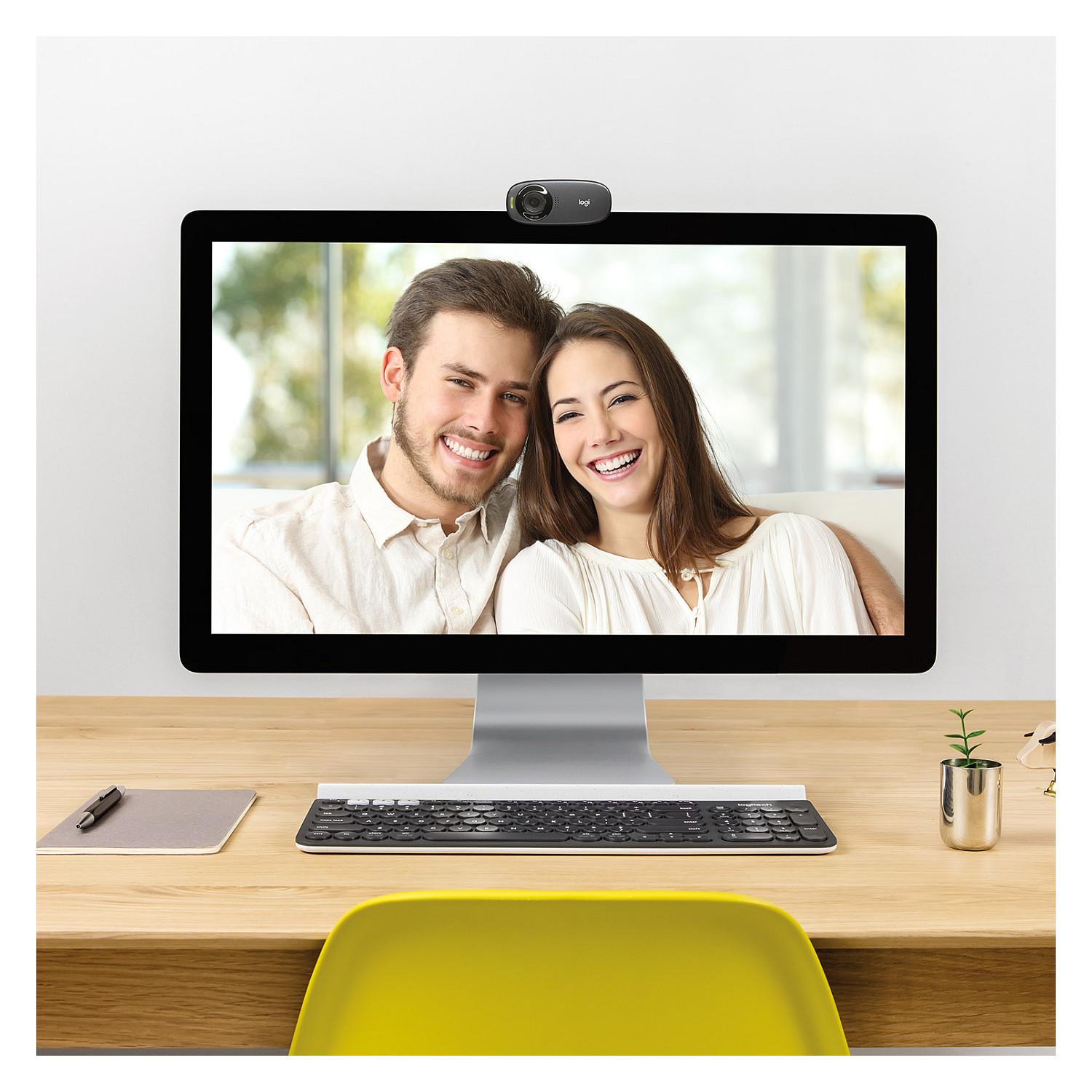 Logitech C310 – Webcam HD 720p, 30fps, Mikrofon me Reduktim të Zhurmës, USB – Zezë 2