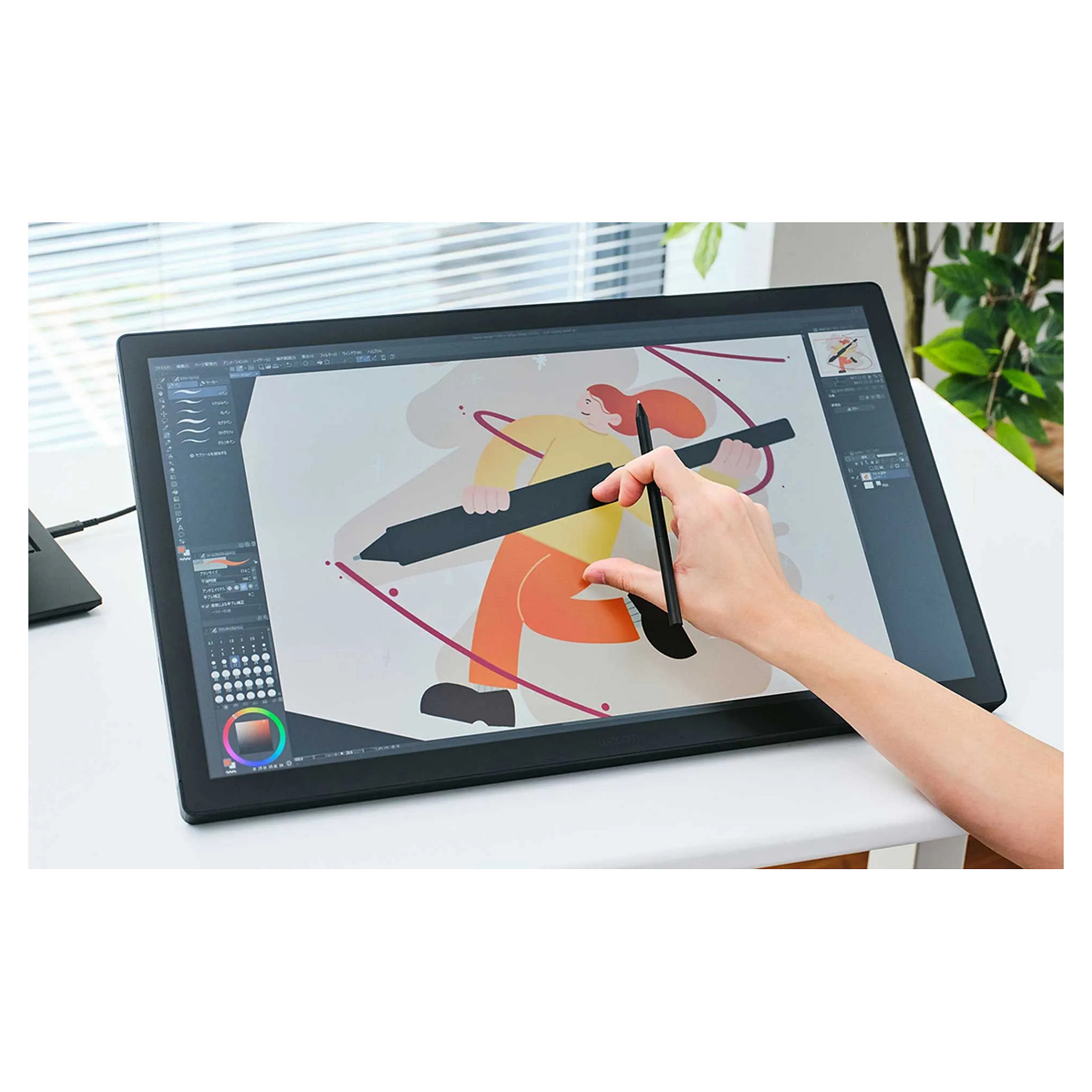 Tablet Grafik Wacom Cintiq 24 touch DTH246 / 23.8" / 2560 x 1440 / IPS / Touch / Pro Pen 3 - Zezë 4